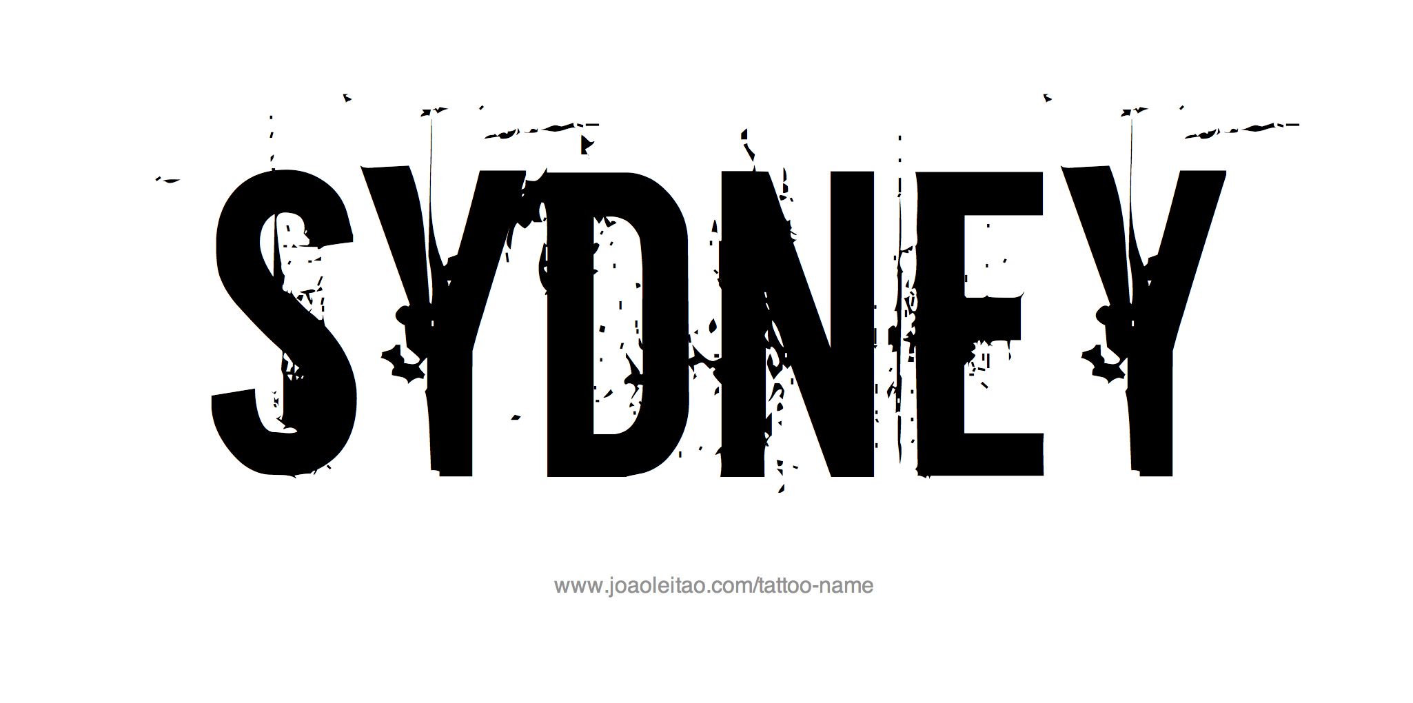 Sydney Name Tattoo Designs